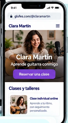La misma web vista en el móvil